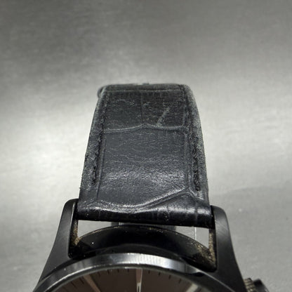 Nixon Sentry Chrono Watch Men 42mm Gray Dial Black Tone Date Round New Battery4