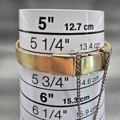 Seiko Watch Women 16mm Gold Dial Gold Tone Octagon 2P20-5H39 New Battery Vintage9