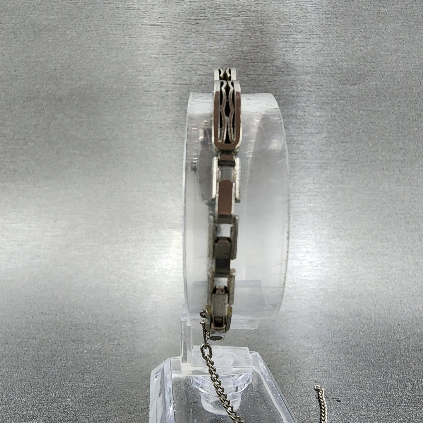Citizen Noble Tank Watch Women 12mm White Dial White Gold plated Manual Wind Run7