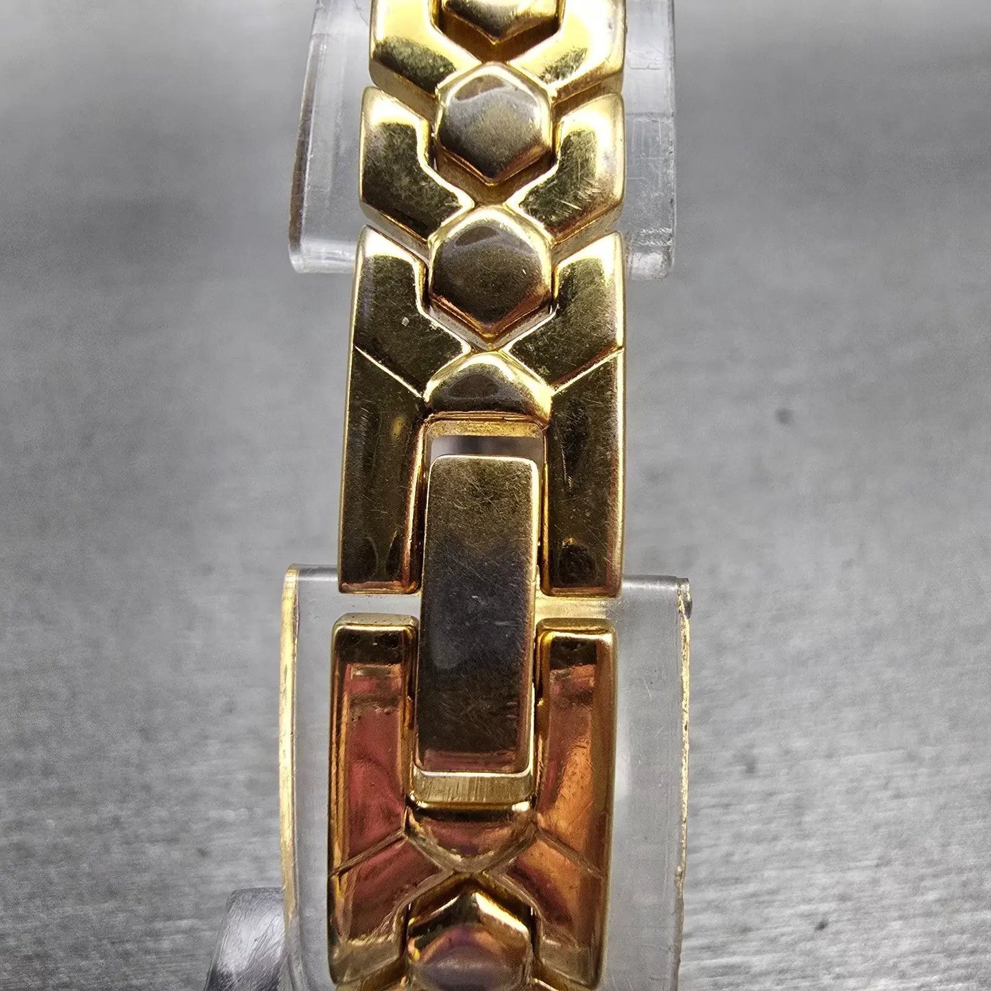 Citizen Watch Women 18mm Gold Dial Gold Tone Hexagon 5421-S41185 New Battery VTG7