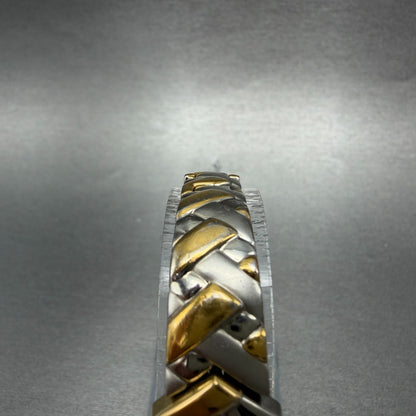 Seiko Watch Women 16mm White Dial Two Tone Hexagon 1N00-6R90 New Battery4