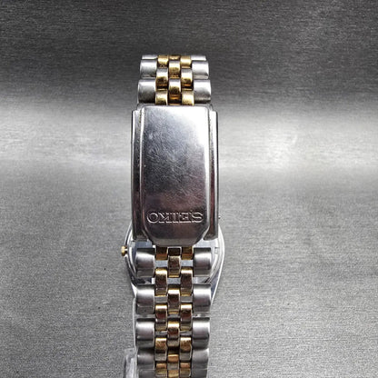 Seiko President Watch Men 36mm Silver Dial Two Tone Daydate 7N43-8111 New Bat Kp7