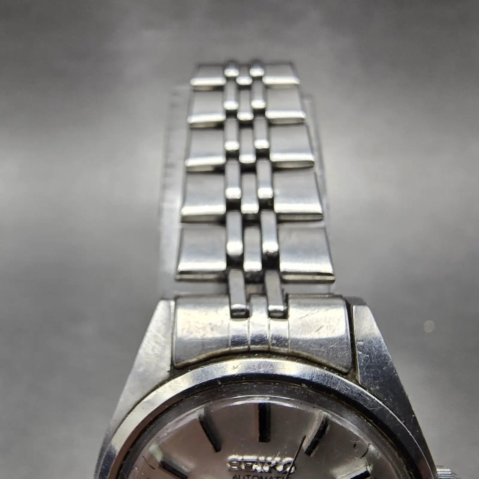 Seiko Automatic Watch Women 24mm Silver Dial Silver Tone Daydate 2906-0019 Runs5