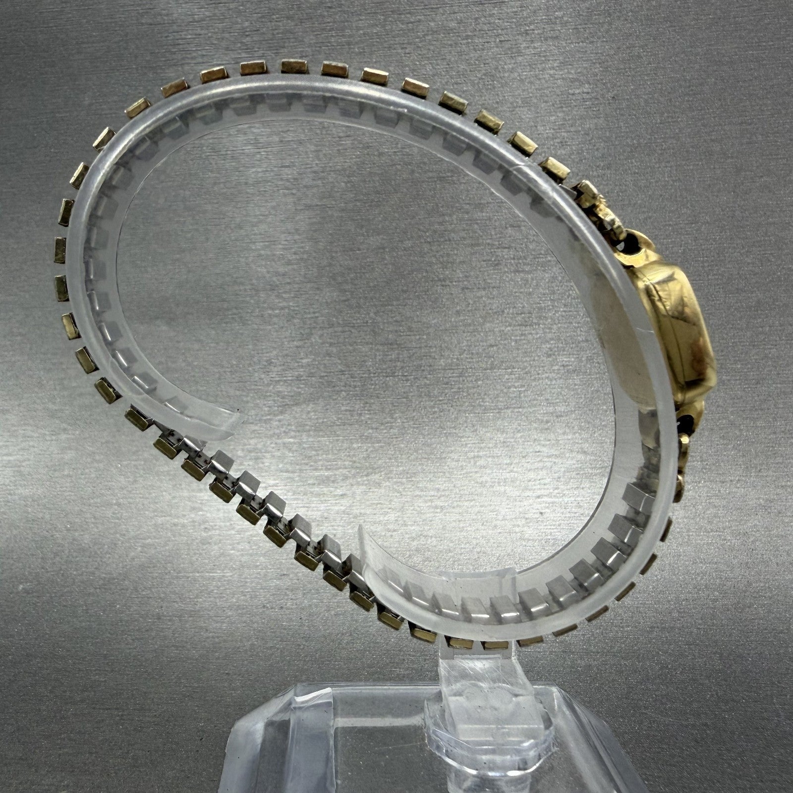 Hamilton Watch Women 14mm Cream Dial 14K Gold Filled Manual Wind Runs Rectangle8