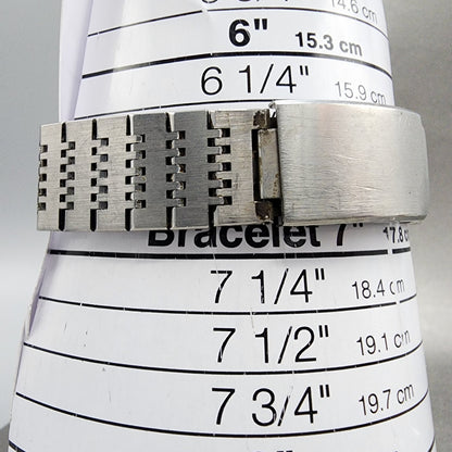 Seiko ALBA Field Gear Watch Men 35mm Cream Dial Silver Daydate V743-8000 PARTS