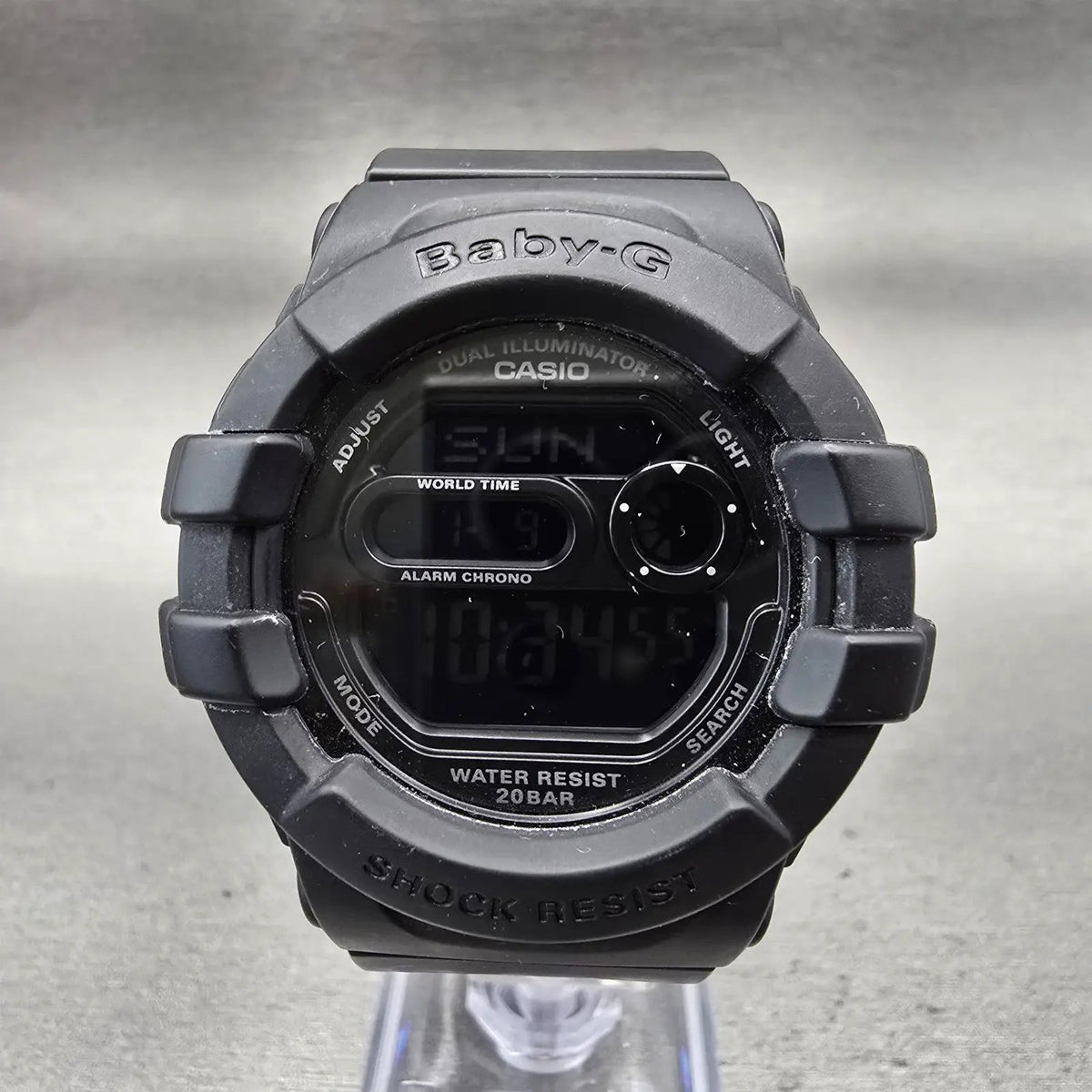 Casio Baby-G BGD-140 Watch Women 43mm Black Dial Black Chrono Alarm New Battery1