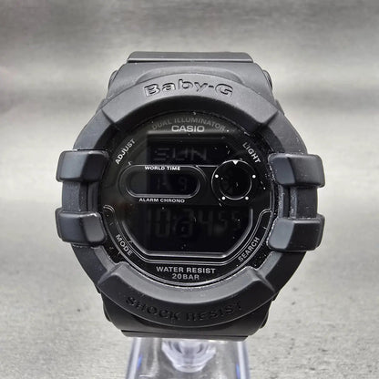 Casio Baby-G BGD-140 Watch Women 43mm Black Dial Black Chrono Alarm New Battery1