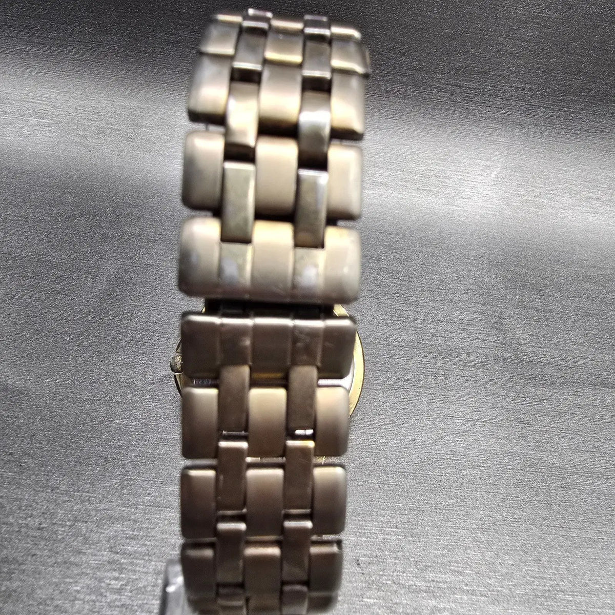 Seiko Watch Men 35mm White Dial Gold Tone Date Round 7N42-7030 New Battery VTG7