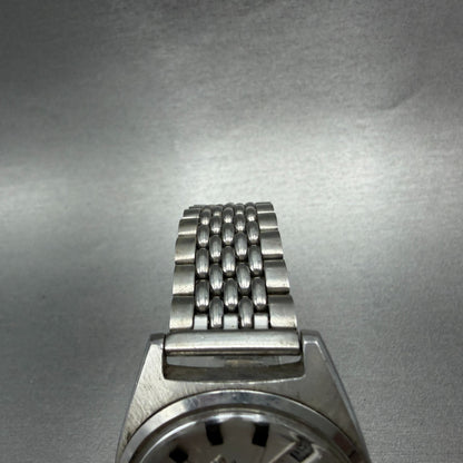 Citizen Seven Star Watch Men 36mm White Dial Silver Tone Daydate Automatic READ!4