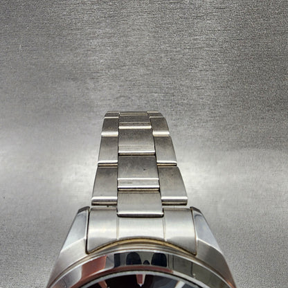Seiko Watch Men 42mm Black Dial Silver Tone Date Round 6n4200h0 New Battery4
