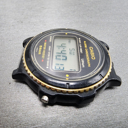 Casio W74 Watch Men 38mm Digital Black Tone Alarm Chrono New Battery Vintage5