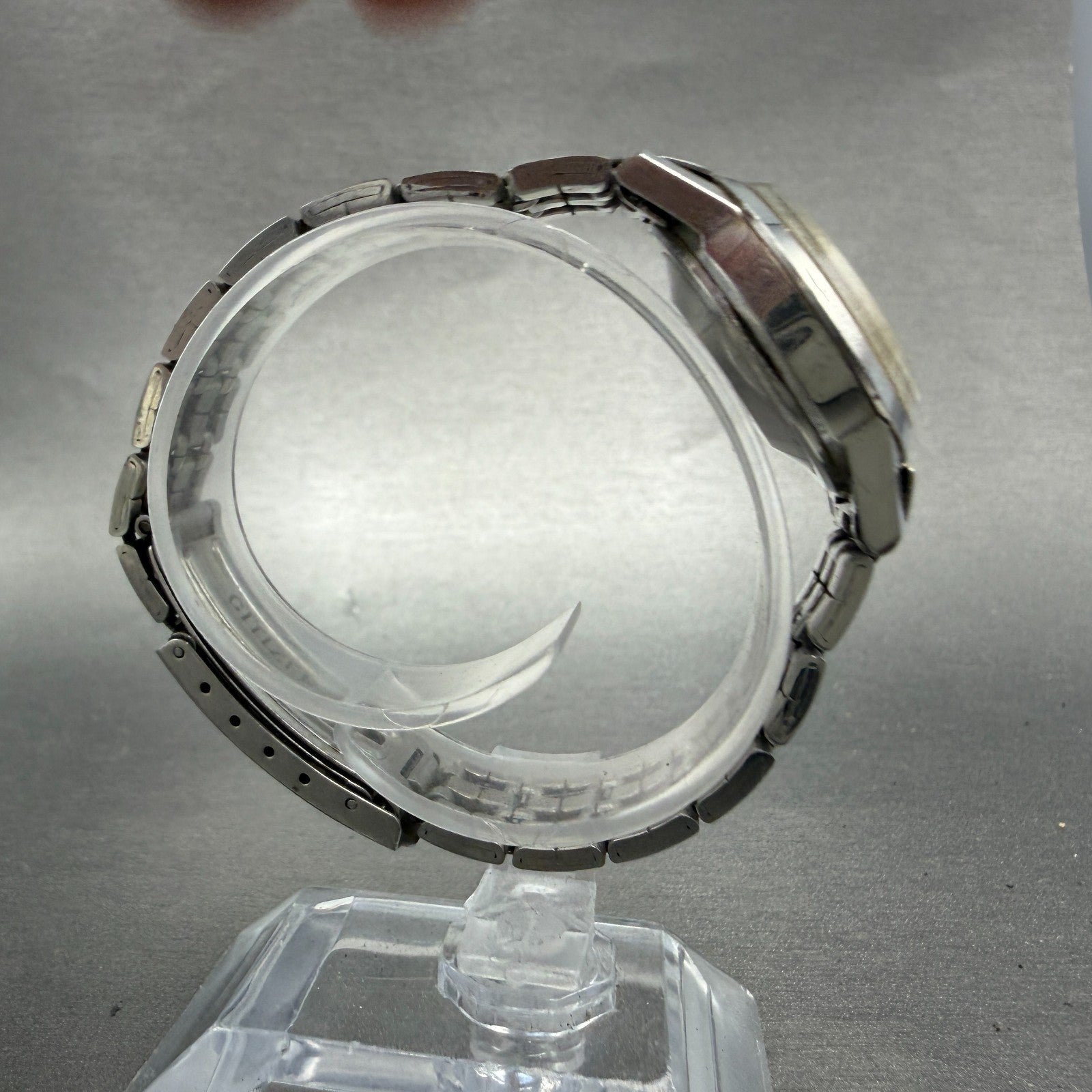 Citizen Date Star Watch Women 26mm Silver Dial Silver Tone Manual 4-530217K Runs8