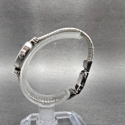 Orient Watch Women 18mm White Dial Silver Tone Rectangle A053Z5-40 New Battery D6