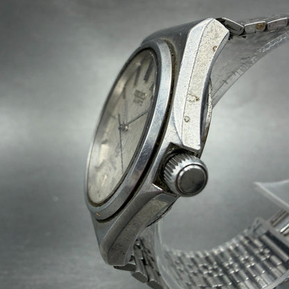 Seiko Silverwave Watch Men 35mm White Dial Steel Round 7121-7010 New Battery VTG2