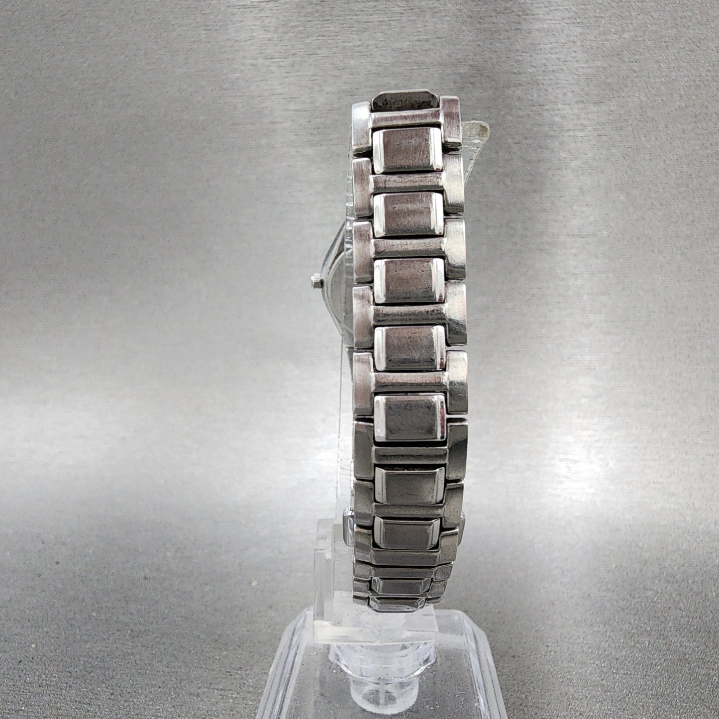 Seiko Watch Women 22mm Black Dial Silver Tone Round 1n000ls0 New Battery7
