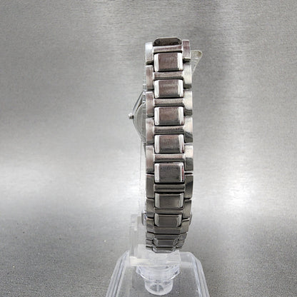 Seiko Watch Women 22mm Black Dial Silver Tone Round 1n000ls0 New Battery7
