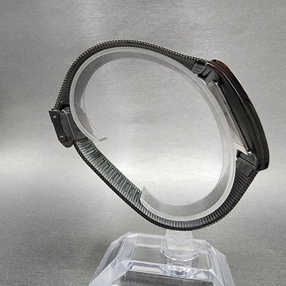 Skagen Grenen Tank Watch Men 29mm Silver Dial Black Tone Date Rectangle New Batt8