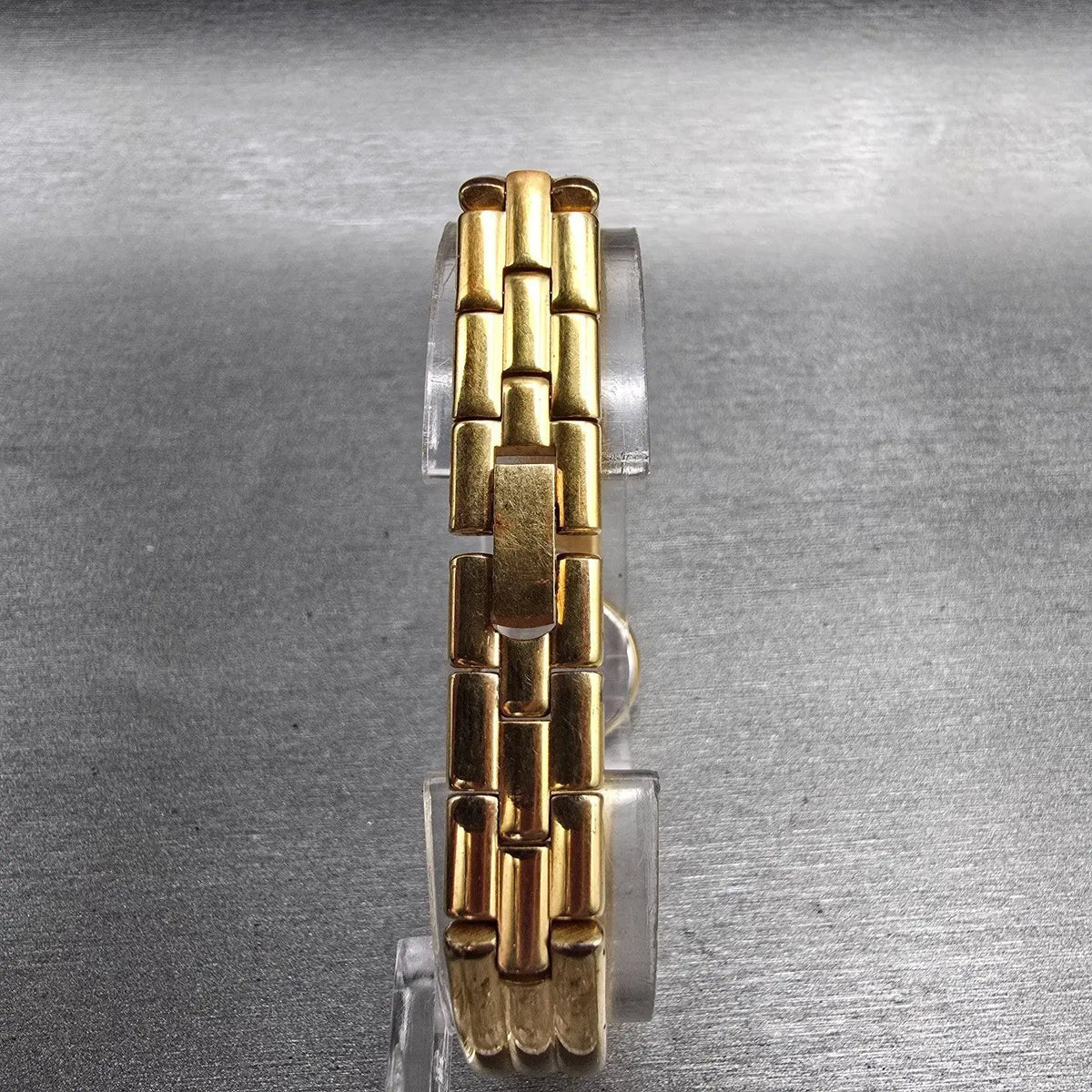 Seiko Watch Women 18mm Gold Dial Gold Tone Round 1F20-0E89 New Battery Bangle7