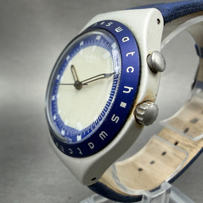 Swatch irony Blue Daemon Watch Unisex 38mm Blue Dial Silver READ!!! NewBat2