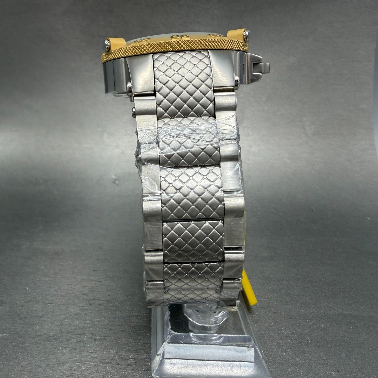 Invicta Subaqua Noma 3 Watch Men 50mm Gold Dial Silver Tone Round 16044 New Batt5