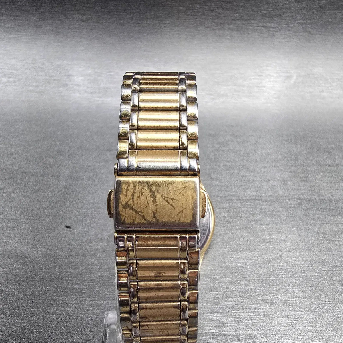Seiko Lassale Watch Men 32mm White Dial Gold Tone Round 2F50-0700 New Battery7