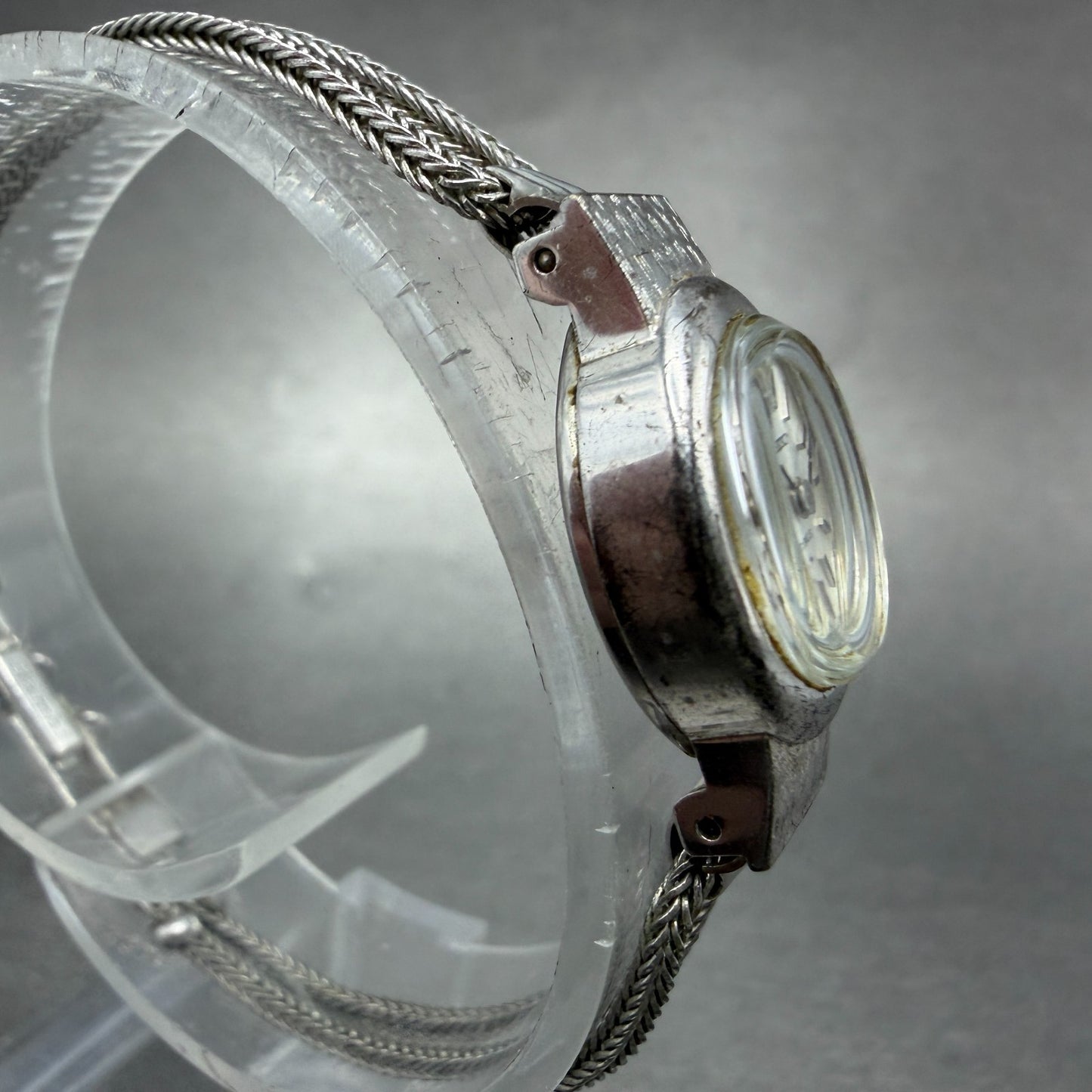 Seiko Watch Women 25mm Silver Dial Silver Tone Oval Manual 11-7380 Runs Vintage3