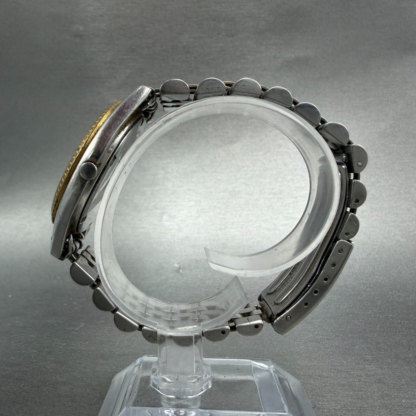 Seiko President Watch Men 36mm Silver Dial Two Tone Daydate 7n43-8111 NewBatt MQ6