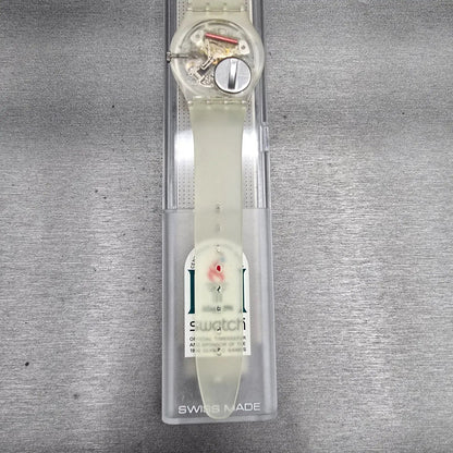 Swatch Olympic Sport Edition Watch Men 34mm Transparent GK209ST New Battery NOS10