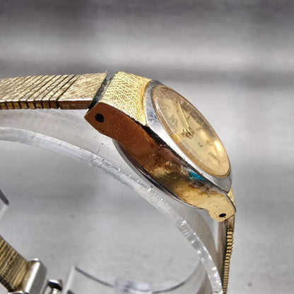 Citizen CQ Watch Women 18mm Gold Dial Gold Tone Round 4-832779 New Battery VTG4
