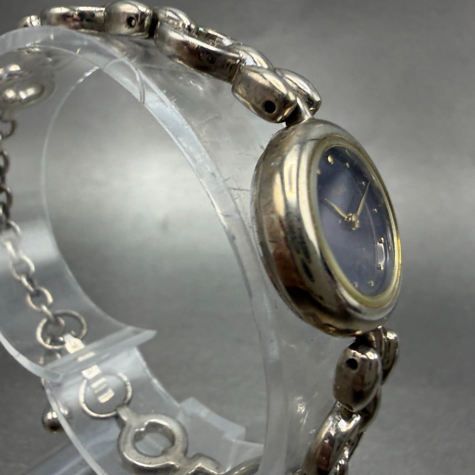 Seiko Alba Watch Women 19mm Blue Dial Silver Tone Round Y150-0G30 New Battery3