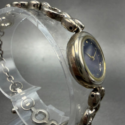 Seiko Alba Watch Women 19mm Blue Dial Silver Tone Round Y150-0G30 New Battery3