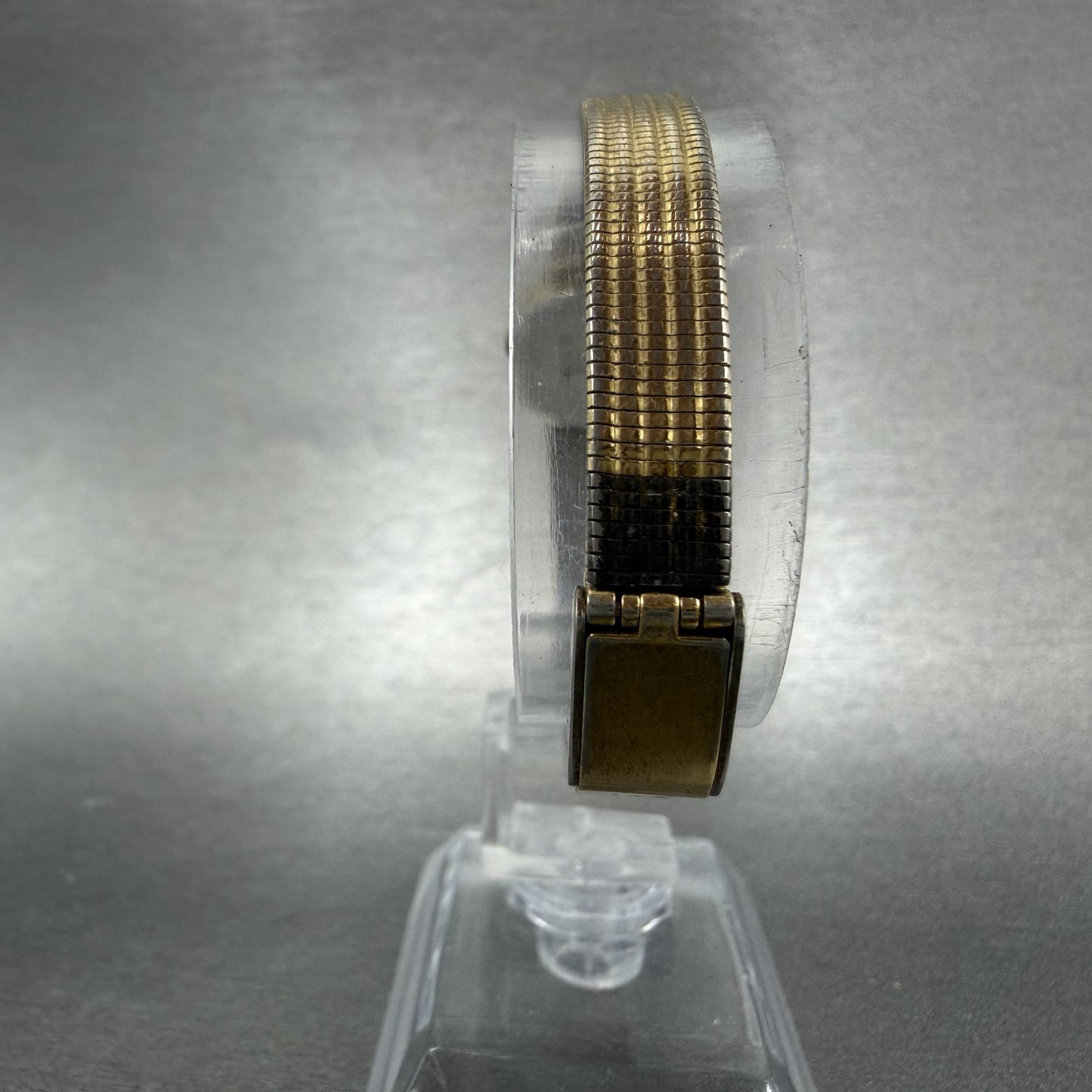 Elgin Watch Women 16mm Champagne Dial Gold Tone Oval Vintage New Battery7