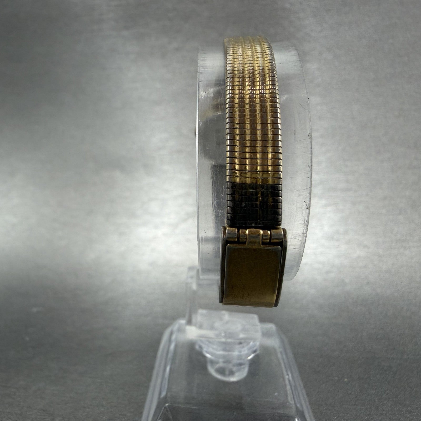 Elgin Watch Women 16mm Champagne Dial Gold Tone Oval Vintage New Battery7