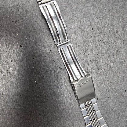 Seiko Beads Of Rice Bracelet 20mm Stainless Steel Silver Tone Tri Folding Clasp10