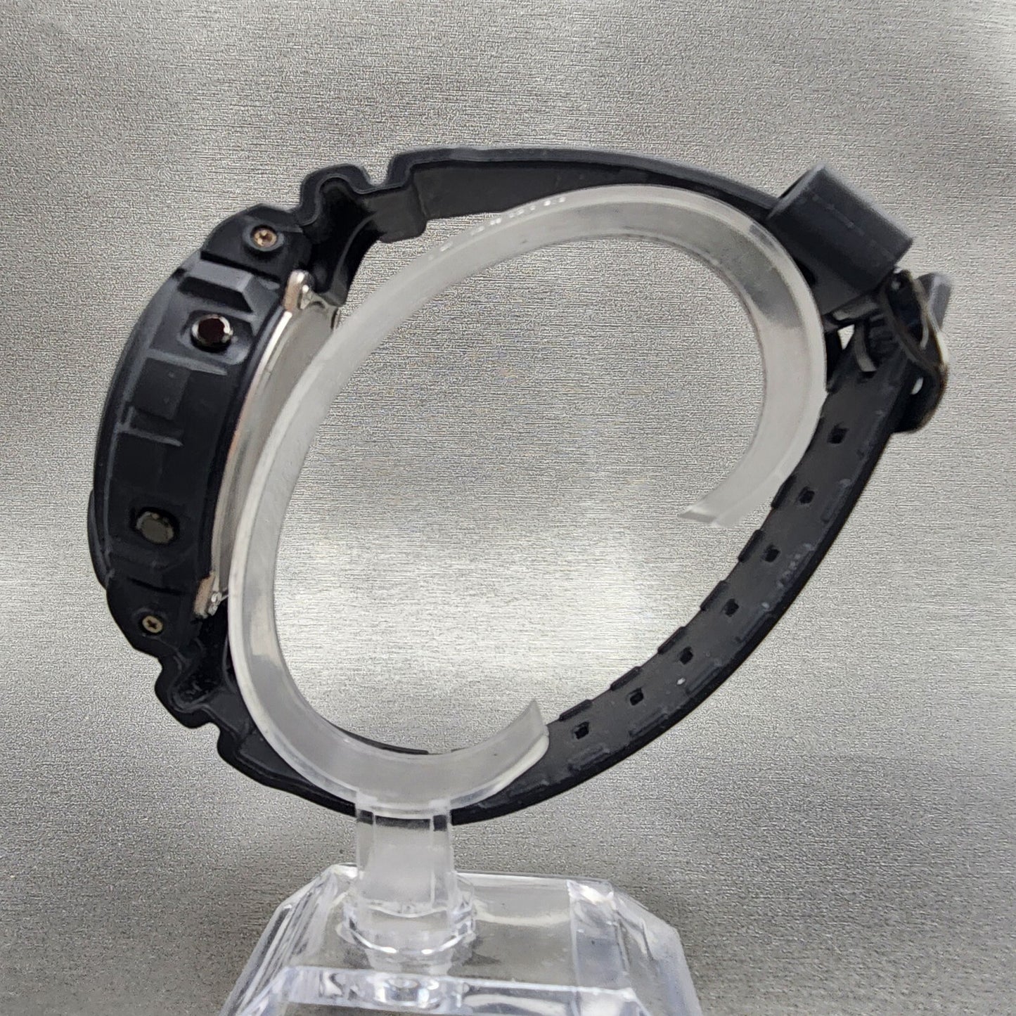 Casio GShock DW6900BB Watch Men 50mm Digital LCD Black Tone Alarm Chrono Works6