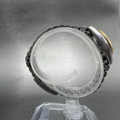 Seiko SQ Watch Women 24mm Champagne Dial Two Tone Daydate 8523-0050 New Batt UHK8