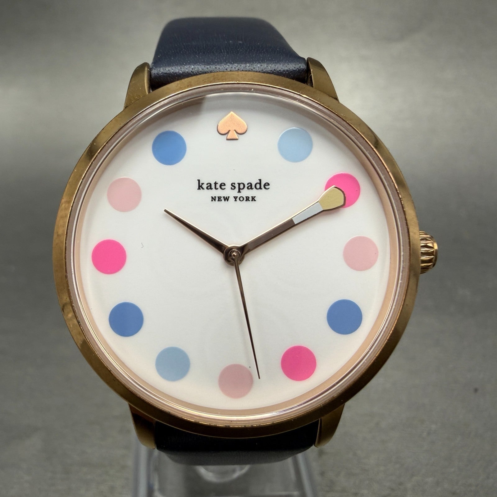 Kate Spade Metro watch Women 35mm White Dial Rose Gold Round KSW9027 New Battery0
