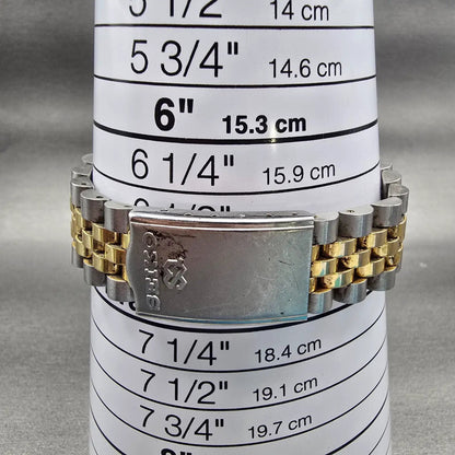 Seiko President Watch Men 36mm Gold Dial Two Tone Daydate 5Y23-8A60 New Battery9