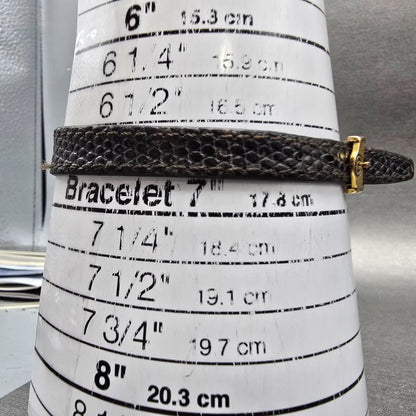 Gucci 2000L Watch Women 22mm Black Dial Gold Plated Round New Battery VTG BDRER12