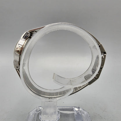 VTG Bulova Watch Women 18mm White Dial Silver Tone Round 91L06 New Battery