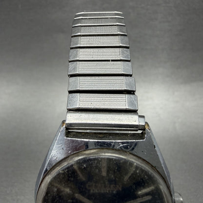 Citizen CQ Watch Men 32mm Blue Dial Silver Tone Date Round 2110892208 New Bat5