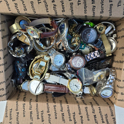 Watch Lot Men Women Jules Jurgenson Fossil Timex Skagen 17.6 LB VTG Modern PARTS1