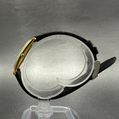 Seiko Tank Watch Women 20mm Champagne Dial Gold Tone 1N00-5G49 New Battery6
