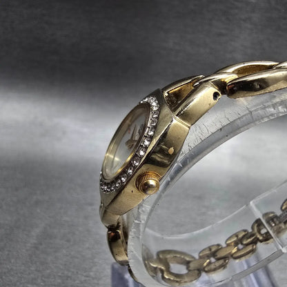 Citizen Watch Women 19mm MOP Dial Gold Crystal Bezel 920-S021103 New Battery JP2