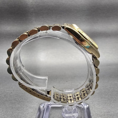 Citizen CQ Watch Women 25mm Gold Dial Gold Tone Daydate 1002-R15101 New Battery8