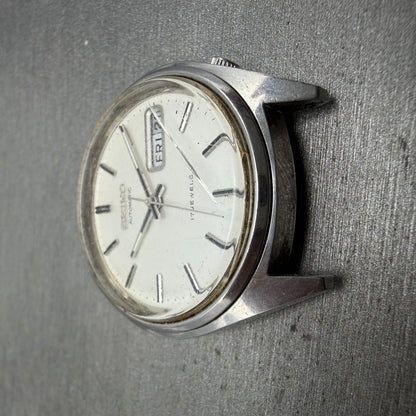 Seiko Automatic Watch Men 36mm Silver Dial Silver Tone Daydate 6309-7159 PARTS3