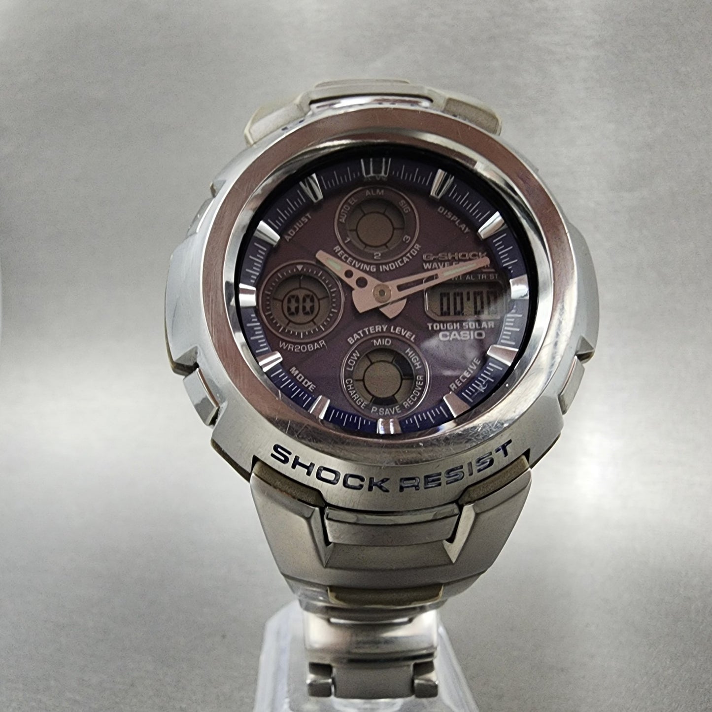 Casio G-Shock GW-1000DJ Watch Men 47mm Blue Dial Steel Analog Digital Works