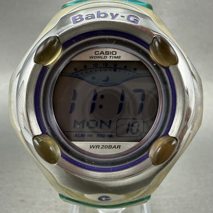 Casio BabyG Watch Women 42mm Digital Clear Case Alarm Chrono BGR260 New Batt1