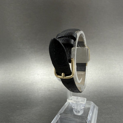 Seiko Watch Women 20mm Black Dial Gold Tone Octagon 7320-5059 New Battery7