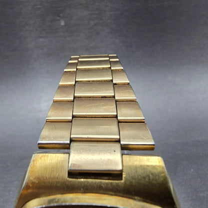 Seiko SQ Watch Men 36mm Champagne Dial Gold Tone Dydate 4633-5019 New Battery4